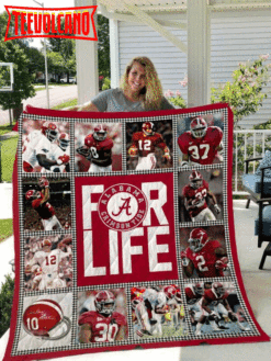 Alabama Crimson Tide 3D Customized Quilt Blanket