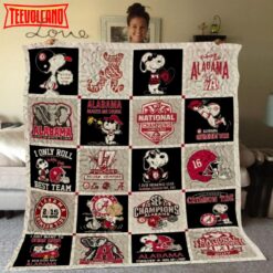 Alabama Crimson Tide 3D Quilt Blanket