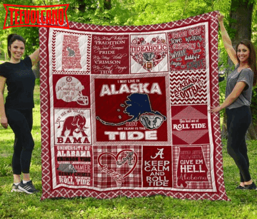 Alabama Crimson Tide Alaska 3D Customized Quilt Blanket