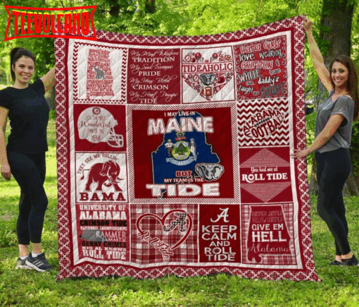 Alabama Crimson Tide Maine 3D Customized Quilt Blanket