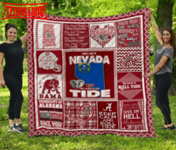 Alabama Crimson Tide Nevada 3D Customized Quilt Blanket