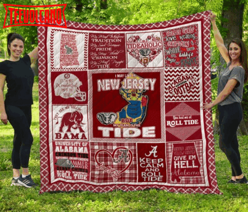 Alabama Crimson Tide New Jersey 3D Customized Quilt Blanket Fan Made