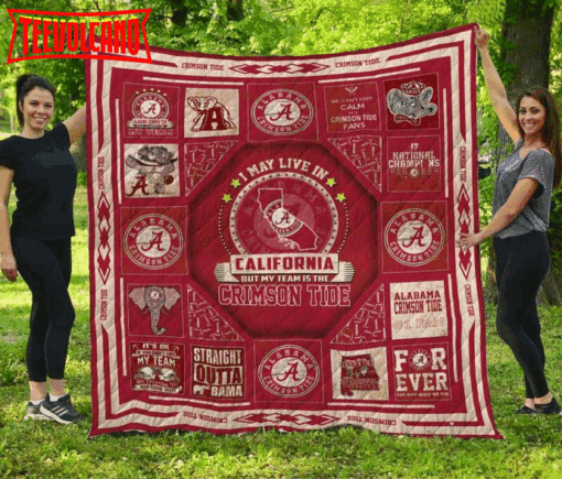 Alabama Crimson Tidecalifornia 3D Customized Quilt Blanket