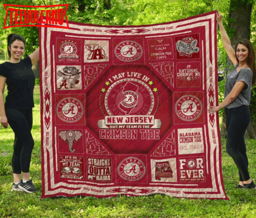 Alabama Crimson Tidenew Jersey 3D Customized Quilt Blanket