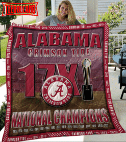 Alabama Grimson Tide 3D Customized Quilt Blanket