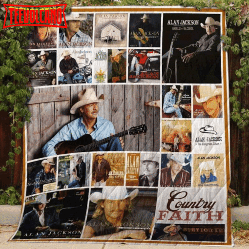 Alan Jackson Quilt Blanket