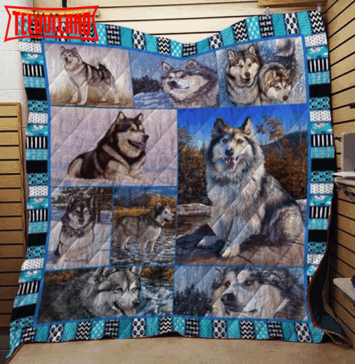 Alaskan Malamute Run For Snow 3D Quilt Blanket