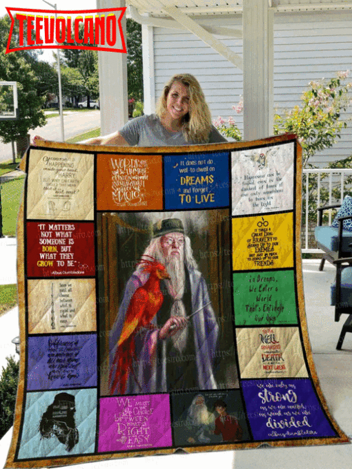 Albus Dumbledore Quotes 3D Quilt Blanket