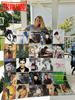 Alejandro Sanz 3D Customized Quilt Blanket