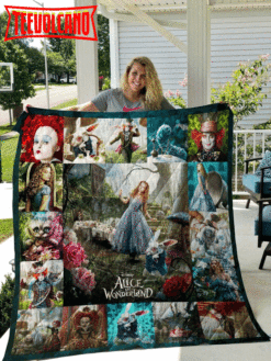 Alice In Wonderland Poster 3D Quilt Blanket