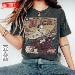 Alicia Keys Comic Shirt, 90S Vintage Merch I Am No One Album World Tour  T Shirt