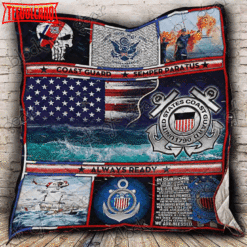 Always Ready U.S Coast Guard Quilt Blanket