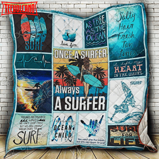 Alwayssurfer 3D Quilt Blanket