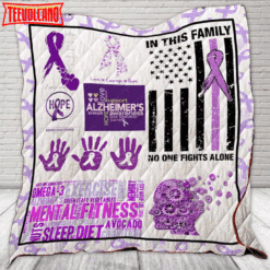 Alzheimer’S Disease Awareness Quilt Blanket