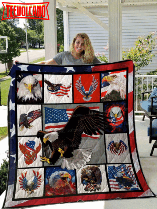 American Eagle 3D Quilt Blanket