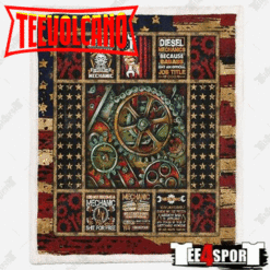 American Mechanics 3D Customized Quilt Blanket