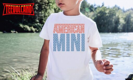 American Mini 4th of July shirt, Retro kids USA Shirts