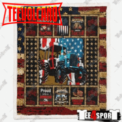 American Tractor Driver 3D Customized Quilt Blanket