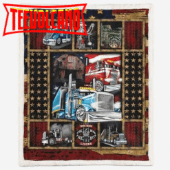 American Truck Driver 3D Customized Quilt Blanket