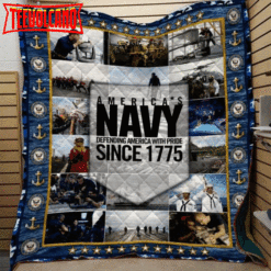 Americas Navy Printing 3D Customized Quilt Blanket