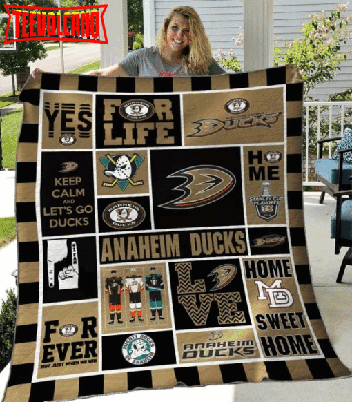 Anaheim Ducks 3D Quilt Blanket