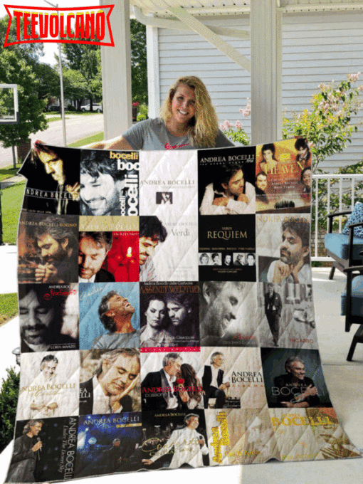 Andrea Bocelli 3D Customized Quilt Blanket