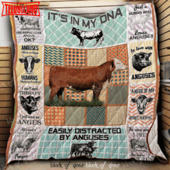 Angus Is My Spirit Animal 3D Quilt Blanket