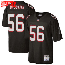 Atlanta Falcons Keith Brooking Black 1998 Throwback Jersey