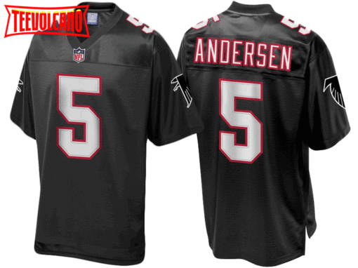 Atlanta Falcons Morten Andersen Black Throwback Jersey