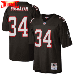 Atlanta Falcons Ray Buchanan Black 1998 Throwback Jersey