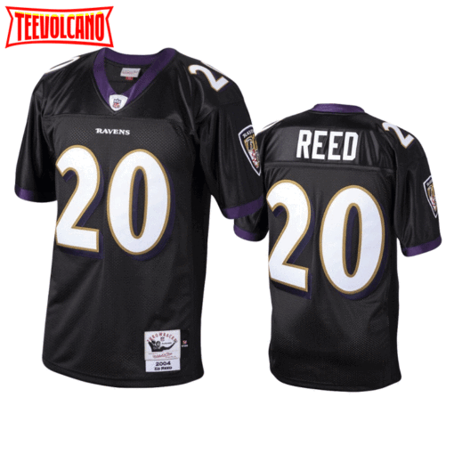 Baltimore Ravens Ed Reed Black Throwback Jersey