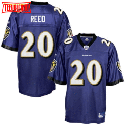 Baltimore Ravens Ed Reed Purple Throwback Jersey