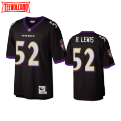 Baltimore Ravens Ray Lewis Black Throwback Jersey