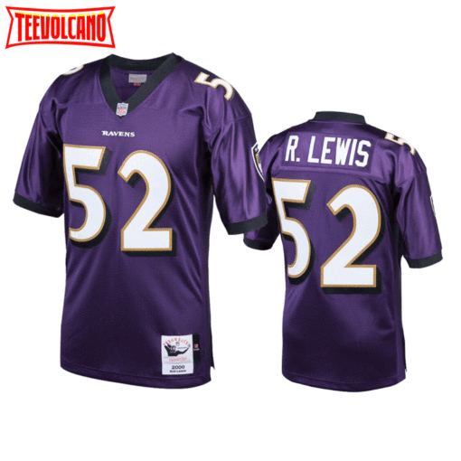 Baltimore Ravens Ray Lewis Purple 2000 Throwback Jersey