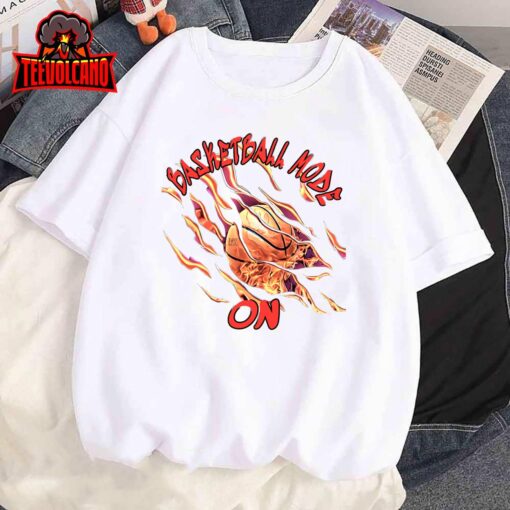 Basketball Clothing Basketball mode on basketball and flames Pullover Hoodie