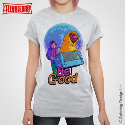 Be Good Retro 80’s T-shirt BMX Flying Bike Sci Fi Movie Film Tee Nerdy Geeky Shirt