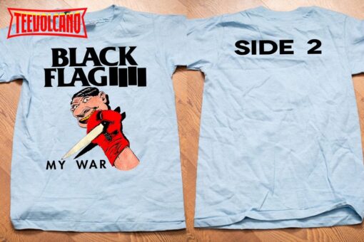 Black Flag My War 1984 T-Shirt, Black Flag My War Album Promo T-Shirt