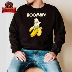 Boonana Funny Cute Banana Ghost Halloween Banana Lover Gifts T-Shirt