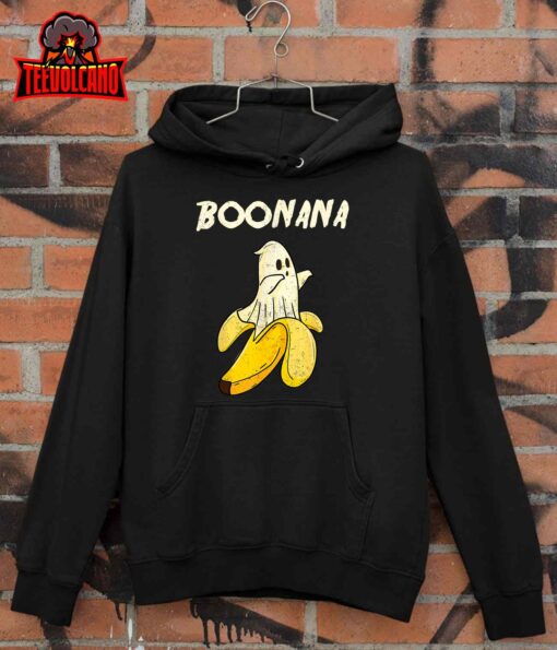 Boonana Funny Cute Banana Ghost Halloween Banana Lover Gifts T-Shirt