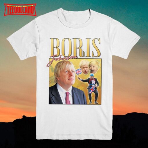 Boris Johnson T Shirt Vintage Homage T-shirt Top Shirt