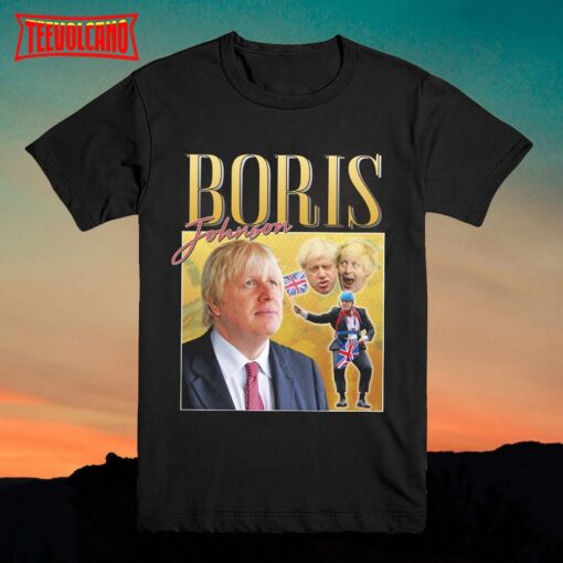 Boris Johnson T Shirt Vintage Homage T-shirt Top Shirt