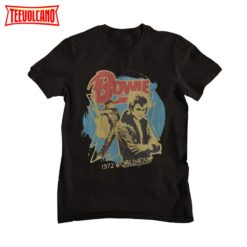 Bowie Retro 1972 World Tour Music Band Unisex T-shirt