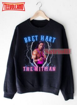 Bret Hart The Hitman Sweatshirt Bret Hitman Hart WWE Homage T-Shirt