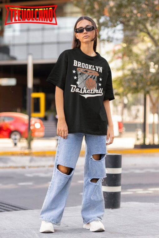 Brooklyn Net, Vintage Brooklyn Net Sweatshirt New Jersey Basketball Nets Shirt