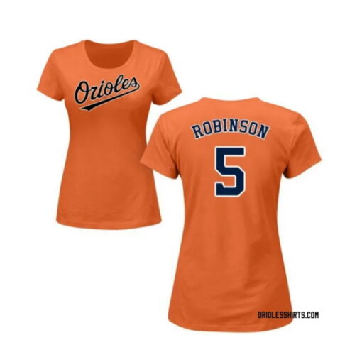 Brooks Robinson Baltimore Orioles Roster Name & Number T-Shirt