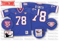 Buffalo Bills Bruce Smith Royal Throwback Jersey