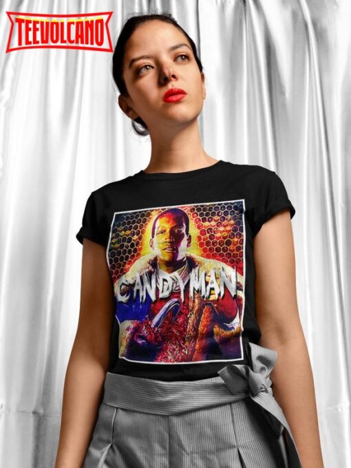 Candyman Movie Poster T Shirt, 90s Horror Movie Graphic T Shirt