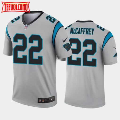 Carolina Panthers Christian McCaffrey Silver Inverted Limited Jersey