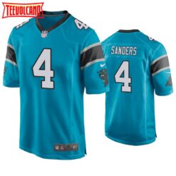 Carolina Panthers Miles Sanders Blue Limited Jersey