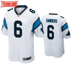 Carolina Panthers Miles Sanders White Game Jersey